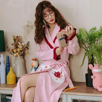 

Large size long sleeve Pajama women's summer thin 100kg pure cotton Pajama spring and autumn fat home clothes