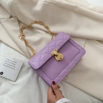 

ins net red envelope women 2020 summer new fashion rhombus lock small square bag chain shoulder messenger bag