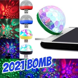 Luz LED Mini USB para escenario, lámpara portátil para DJ, fiesta familiar, barra de luz colorida, lámpara de efecto de escenario, iluminación para teléfono móvil