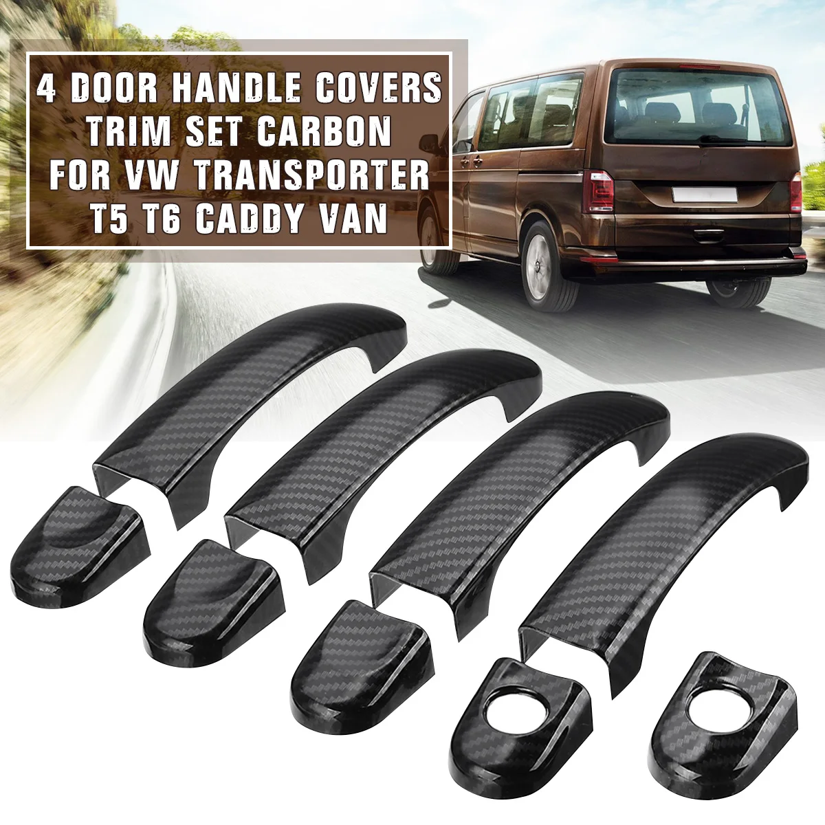 4 различных стиля 1 Набор дверных ручек Накладка для VW TRANSPORTER T5 2003 2004-2015 T6 2015-up CADDY VANS