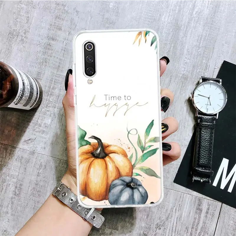 Pumpkin Happy Fall Autumn Phone Case For Xiaomi Redmi Note 10 9 8 Pro 9S 8 8T 7 6 5 6A 7A 8A 9A 9C 4X S2 K20 K30 Art Cover Coque