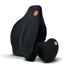 Подушка для автомобильного сиденья, подушка с эффектом памяти, хлопок, поддержка талии, подушка, четыре сезона, губка для талии, Подушка для спины автомобиля