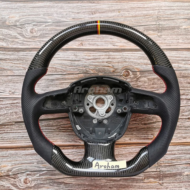 Real Carbon Fiber Steering Wheel Perforated