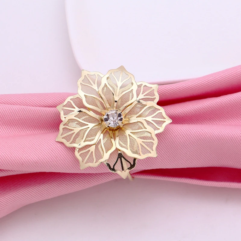 1 шт. 3D кольцо-цветок для салфетки нежные полые кольца для салфеток стулья пряжки ужин свадьба фестивали украшения принадлежности