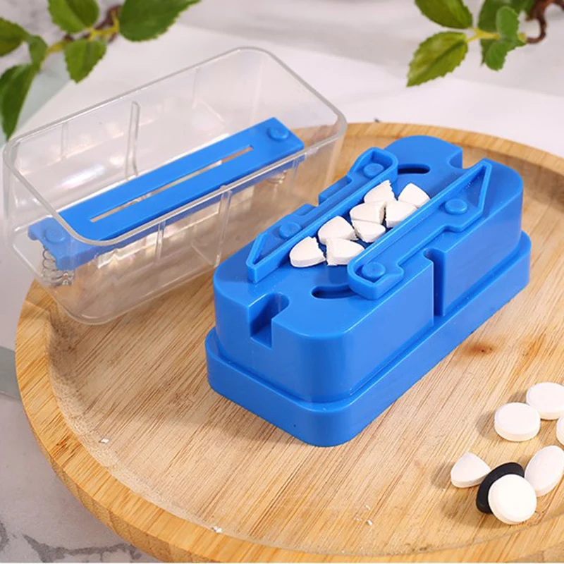 1pc Pill Cutter Medicine Box Pill Cutting Splitter Drugs Tablet Cutter