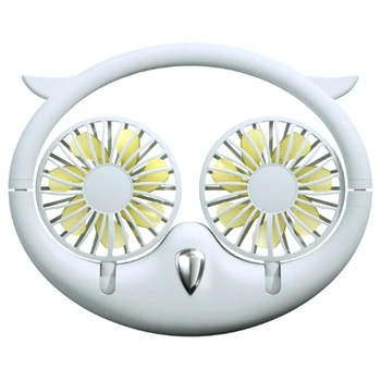 

180 Degree USB Portable Fan Hands-Free Neck Fan Hanging Rechargeable Sports Fans 3 Gears Wearable Sport Fan