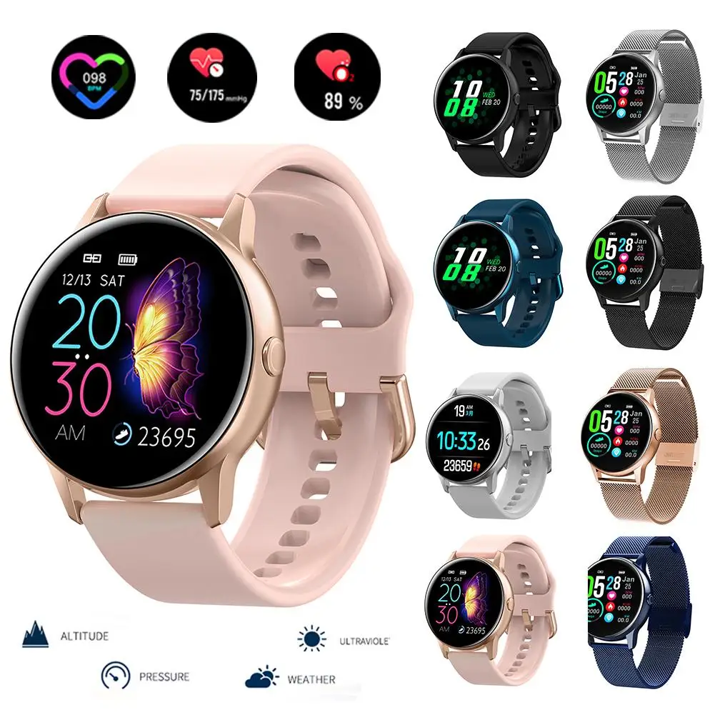 

DT88 Women's Fashion Touch Screen Smart Watch Bluetooth IP68 Waterproof Heart Rate Blood Pressure Monitoring Health Sports Fitne