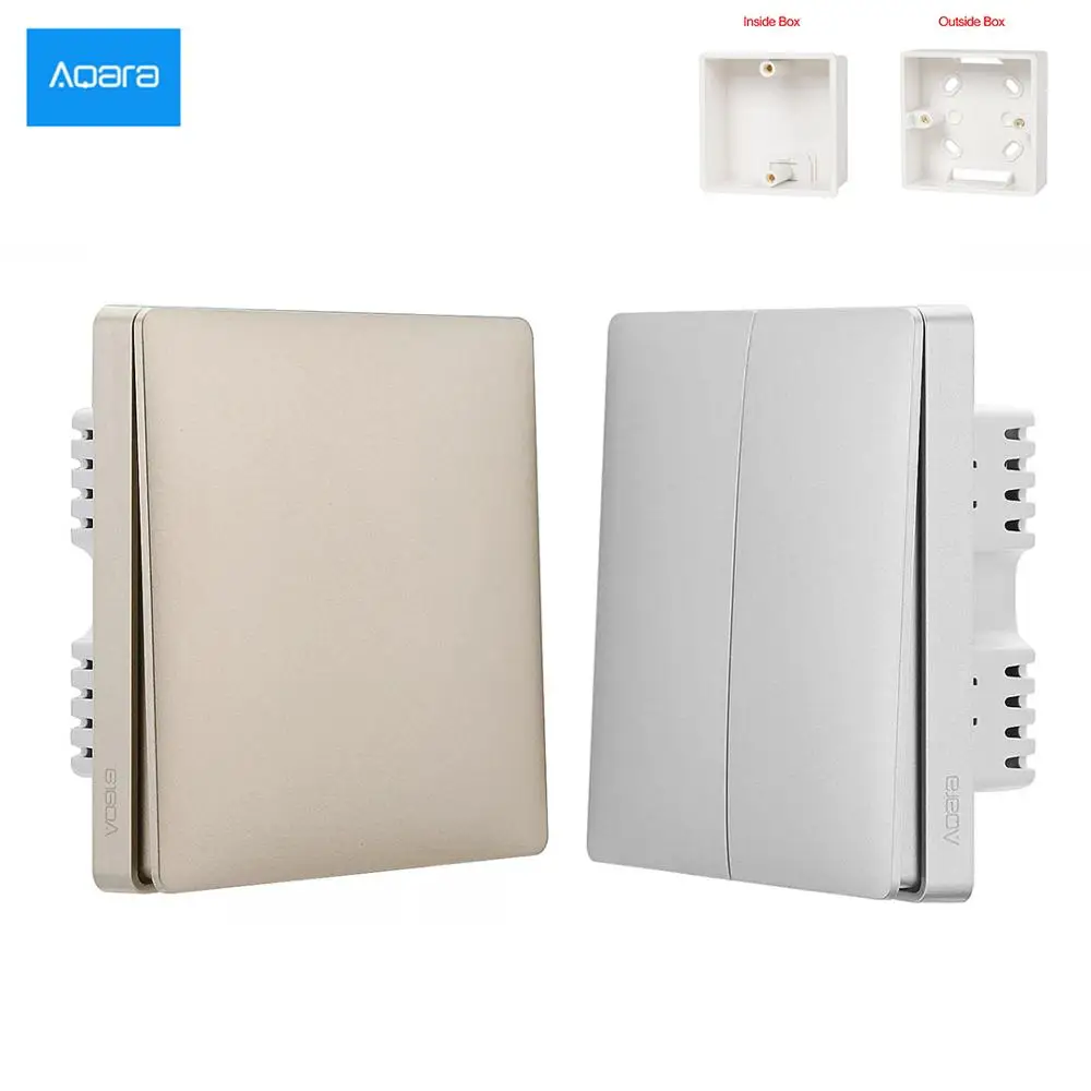Умный светильник енный выключатель Aqara ZigBee золотой с дистанционным управлением