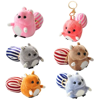 

New Arrivals Squirrel Plush Toys Soft Stuffed Dolls Small Keychains Bag Pendant Plush Toys Gift Kpop Accessories Dropshipping