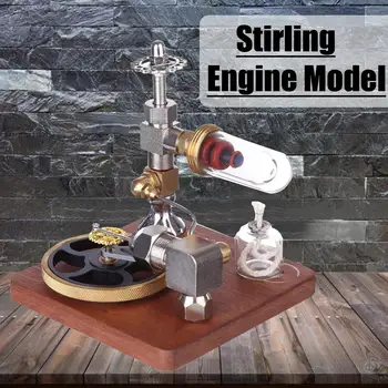 

DIY Steam Power Stirling Engine Model Free Piston Adjustable Speed For Children Learning Motor Physics Science Experiment Toy