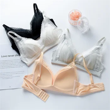 

Sexy Lace Bra Urtal Thin Push Up Extra Breast Lingerie Seamless French Style Women Underwear Beauty Back Bralette нижнее белье