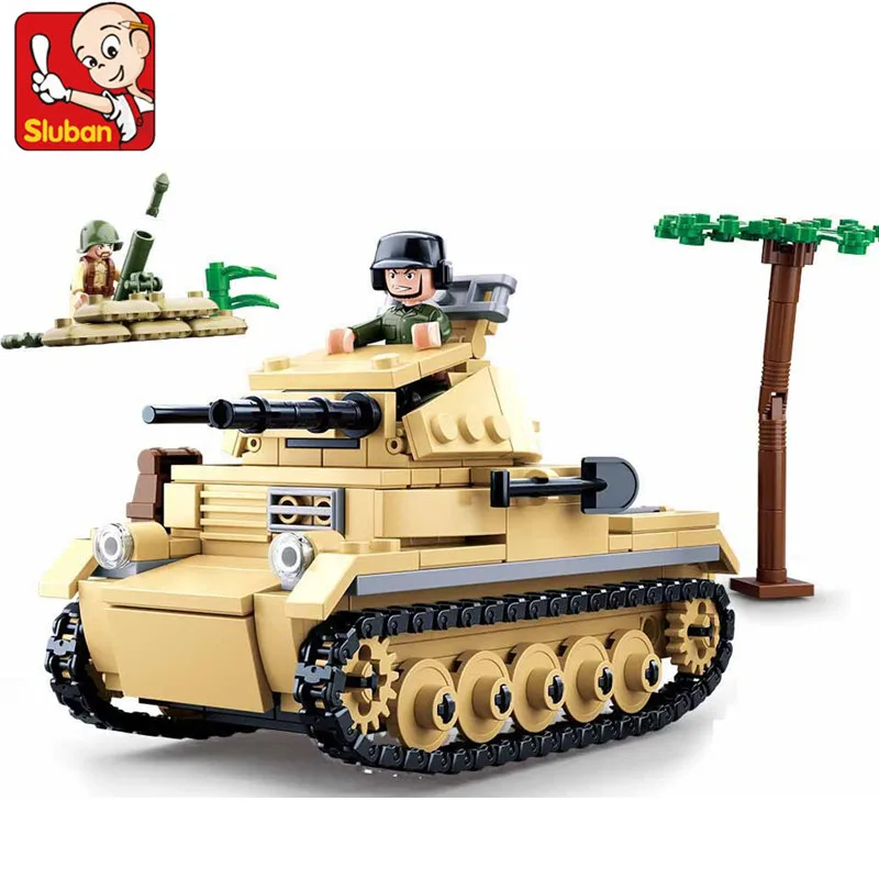 356 шт. военная модель танка WW2 Panzer II набор строительных блоков фигурки солдат