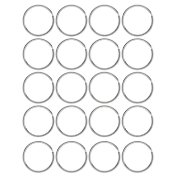 

20pcs 25mm 100% of 304 Stainless Steel Key Ring Metal Key Holder Split Rings