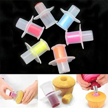 

Silicone Mold Cupcake Corer Plunger Circle Cutter Core Remover Muffin Cake Decorating Tools Baking Pastry Accessories