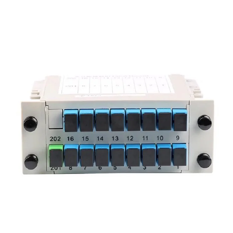 SC UPC PLC 1X16 Fiber Optic FTTH Splitter Box PLC Insert Sheet Type Fiber Optical Coupler Splitter Insertion Free Shipping