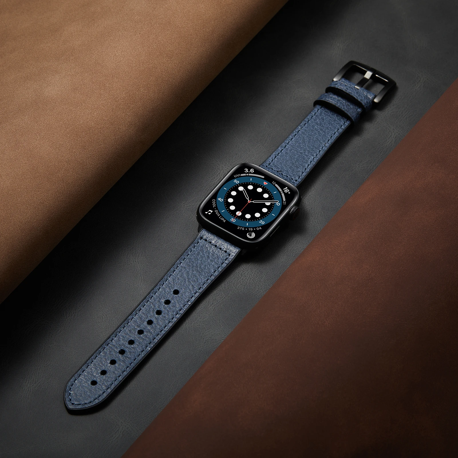 

High quality leather strap for iWatch 40mm 44mm Sports Strap Single Tour band for Apple watch 42mm 38mm Series 6 5 4 3 2 1 se