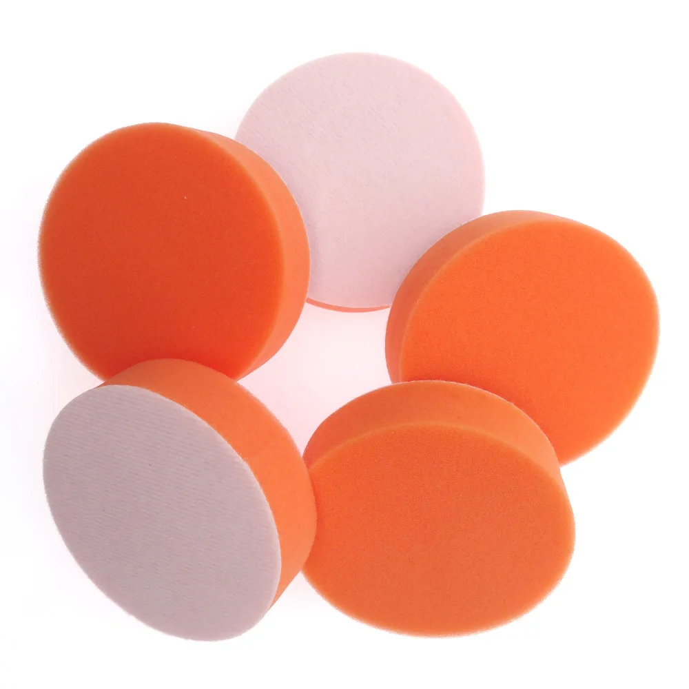 

5Pcs 100mm Orange Polishing Sponge Buffing Pads Compound Auto Polisher All Purpose for Car Bathroom Kitchen