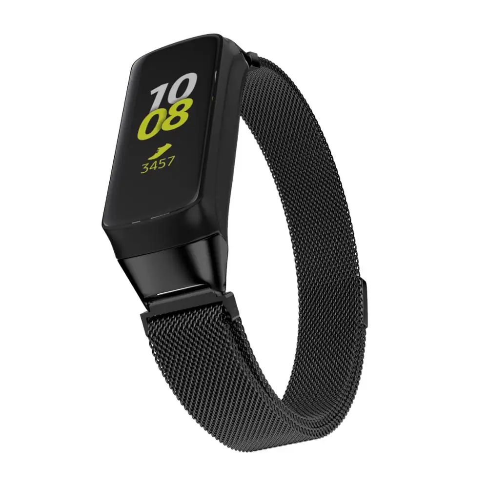 

Magnetic Release Milanese Loop Strap for Samsung galaxy fit Bands Stainless Steel Metal band for Samsung Galaxy fit Smartwatches