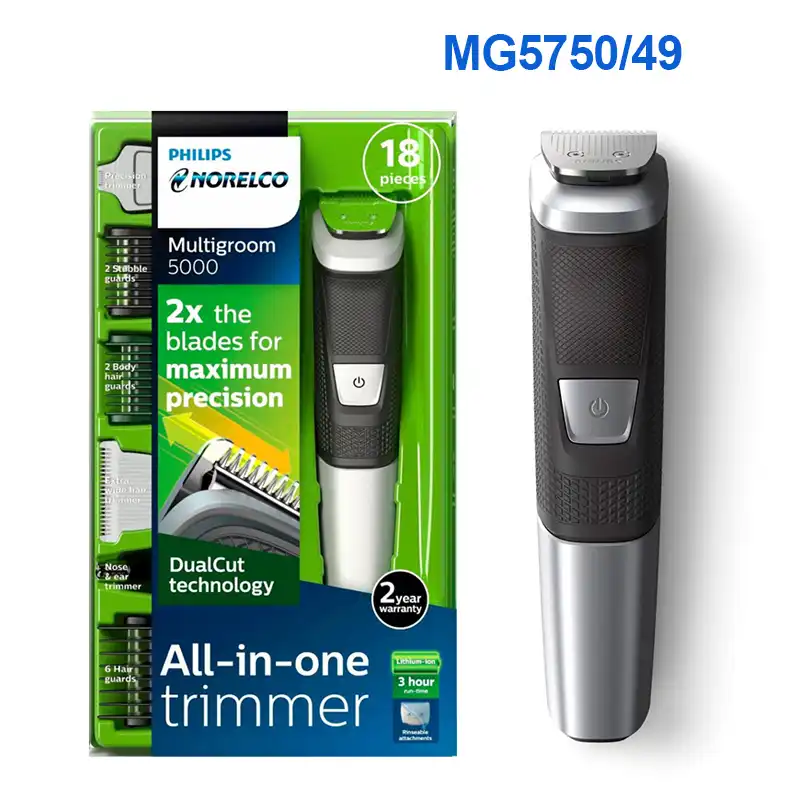 philips norelco multigroom series 5000 men's rechargeable electric trimmer