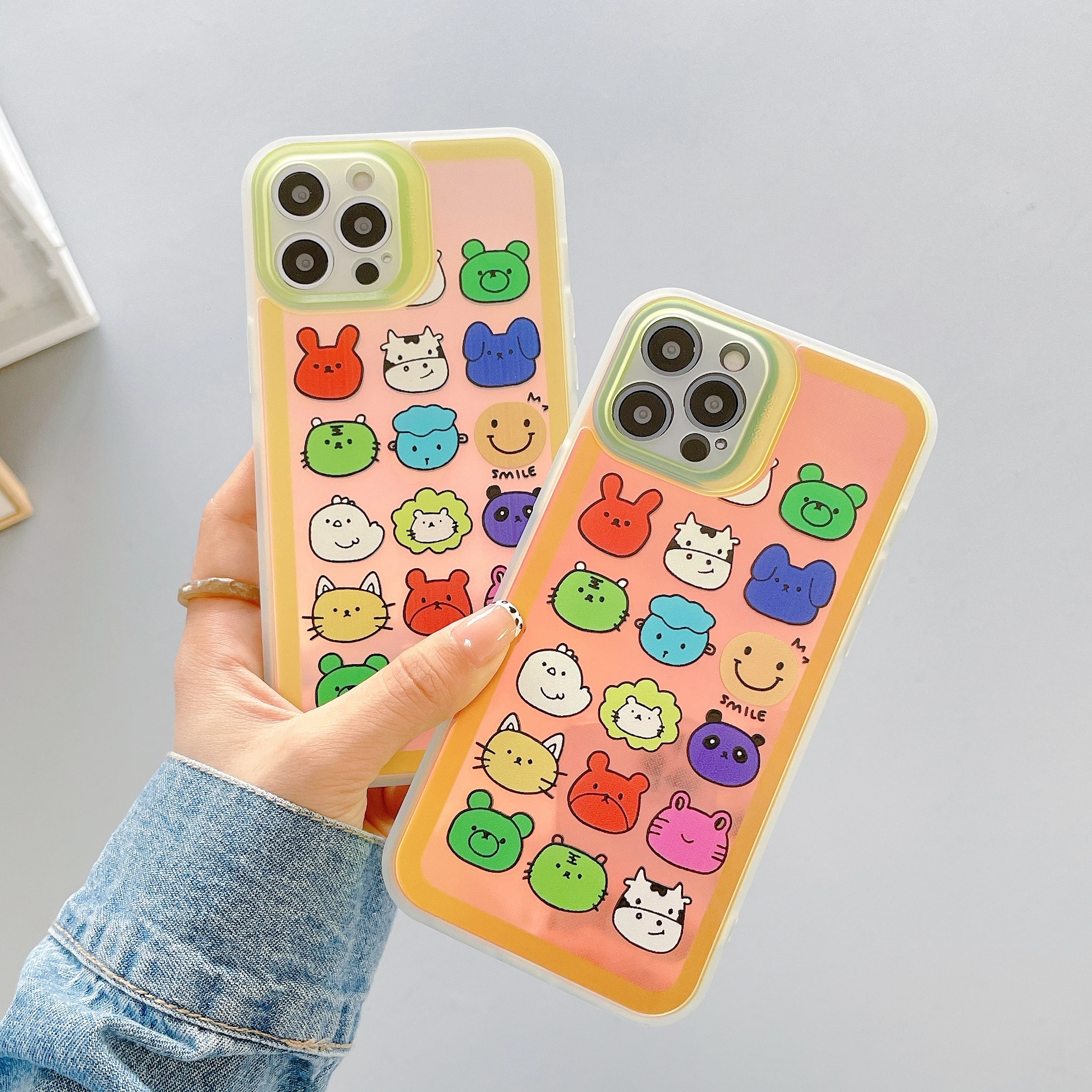 Мягкий силиконовый чехол для iPhone 12 Pro Max 7 8 Plus X XS XR 11 SE с милыми корейскими