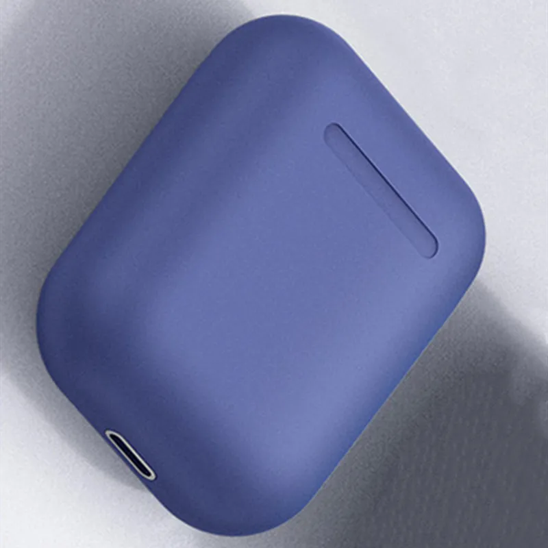 dark blue I12 tws Bluetooth наушники беспроводные наушники Hands free Спортивная Музыка для всех смартфонов скраб на ощупь 3d стерео объемный звук - Цвет: dark blue