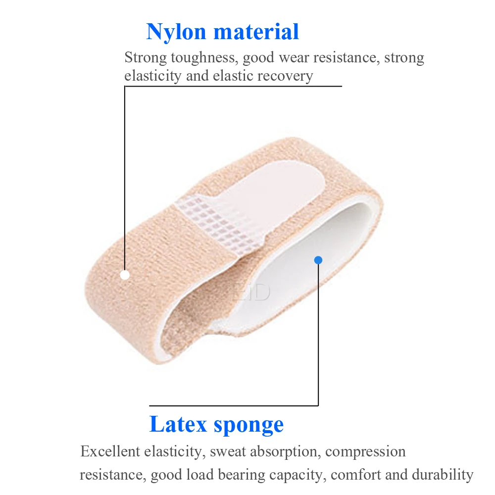 EiD 2Pcs Toe separator Strap for Bunion Splint Hallux Valgus Orthosis Correction Overlapping Spreader Foot Protector Inserts