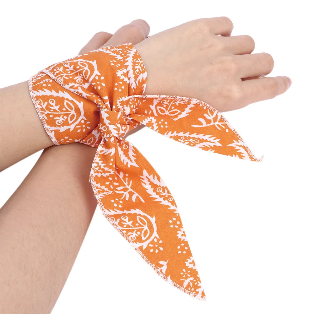 

1PC Summer Neck Cooler Scarf Elegant Small Vintage Skinny Retro Hair Tie Body Ice Cool Cooling Wrap Necktie Sport Head Band
