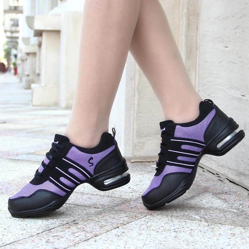 Drop shipping EU28 44 Sports Feature Soft Outsole Breath Dance Shoes Sneakers For Woman Practice Shoes Modern Dance Jazz Shoes