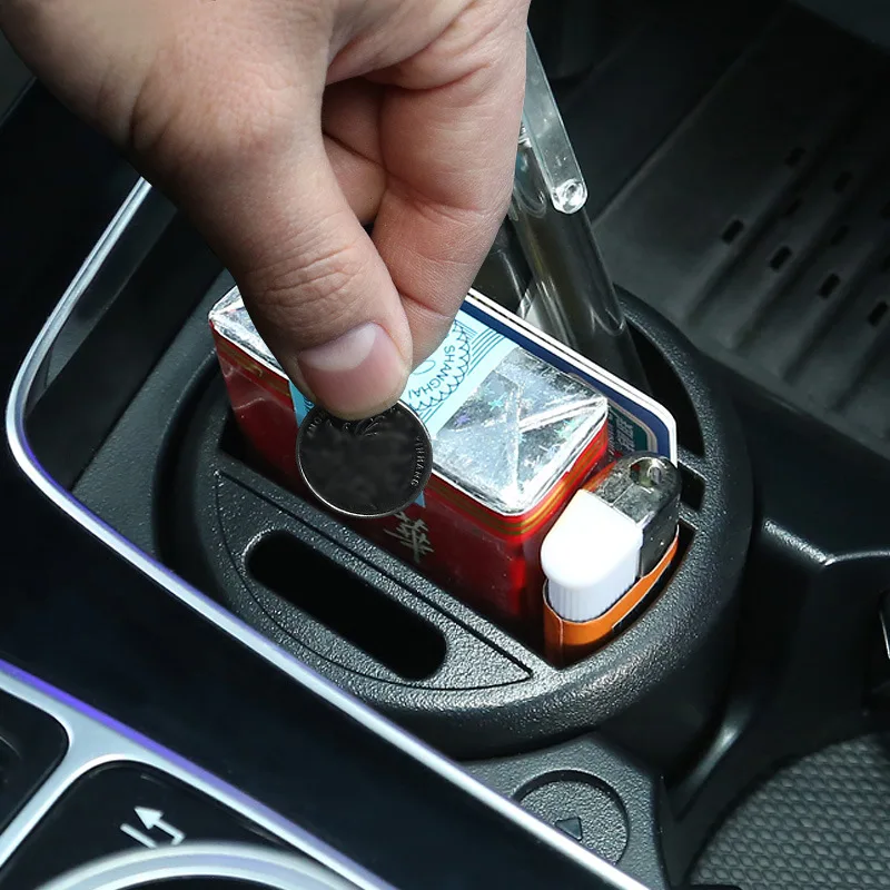 

Suitable for Mercedes Benz New C Class E Class GLC Glass Slot Supcon Storage Box Car Change Storage Glove Box Supplies