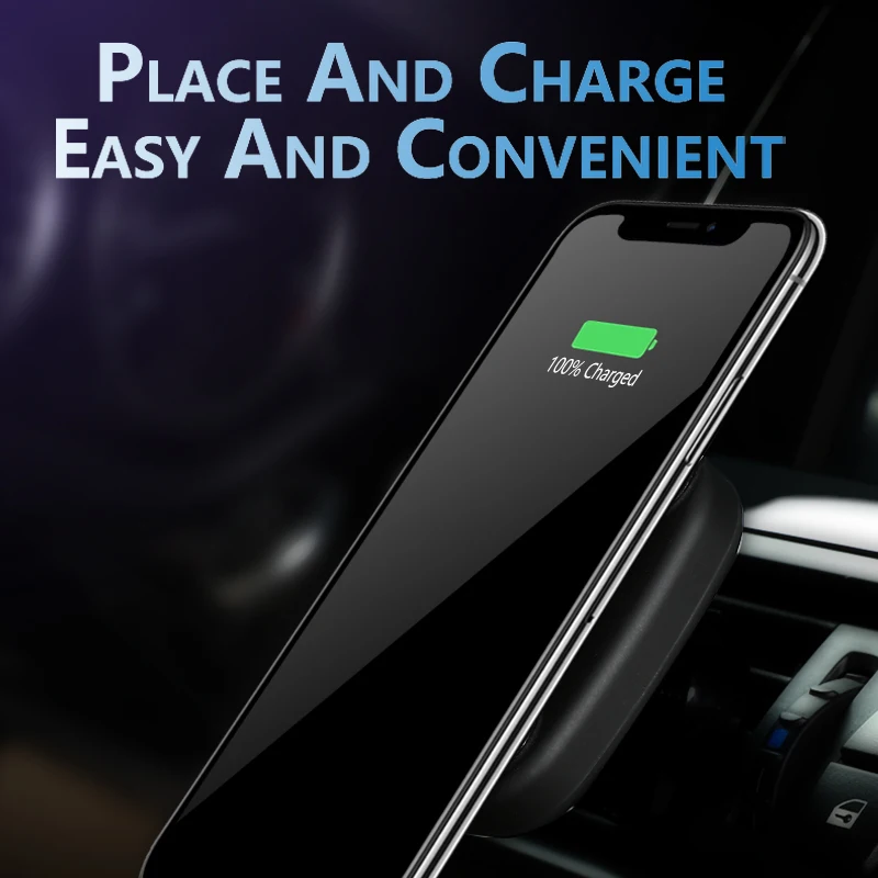 Qi магнитное автомобильное беспроводное зарядное устройство магнит для iPhone 10 Вт быстрая Беспроводная зарядка телефона индукционное зарядное устройство для samsung