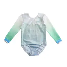 Детский комбинезон, Одежда для танцев, рукав три четверти, гимнастический купальник, костюм для балета