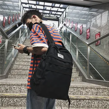 

Simple and stylish portable large capacity 2020 new shoulder bag solid color student shoulder bag
