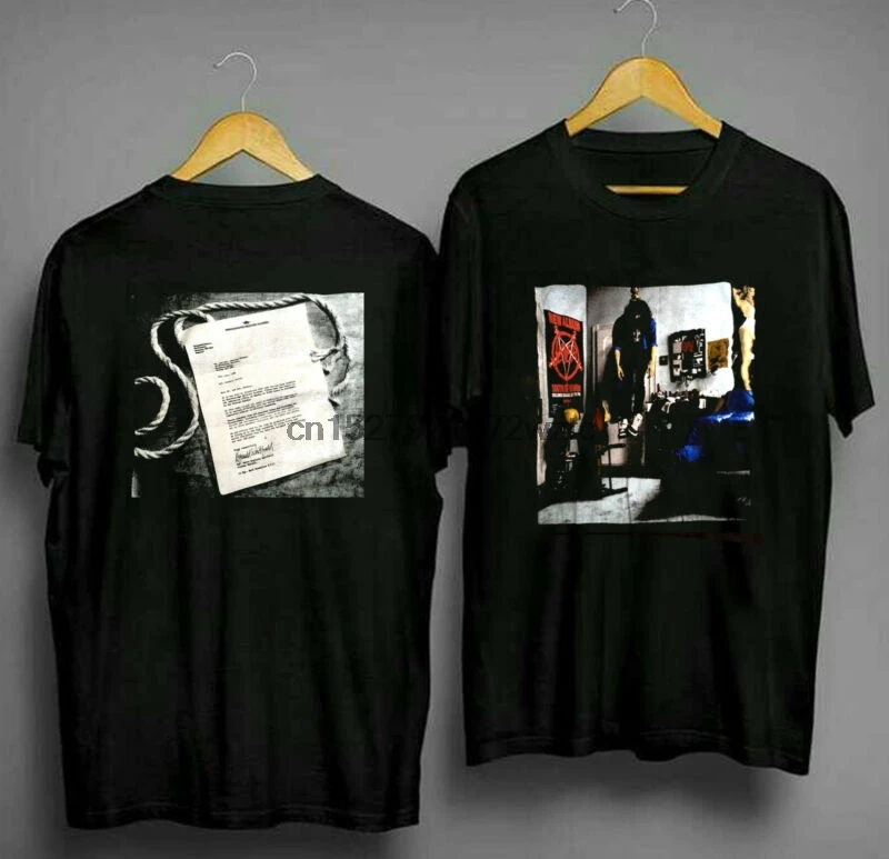 

Slayer OG 1988 Hanging Boy Chirt Vintage Tour South of Heaven Mandatory Suicide T-shirt T Shirt Great Quality Funny Man Cotton L