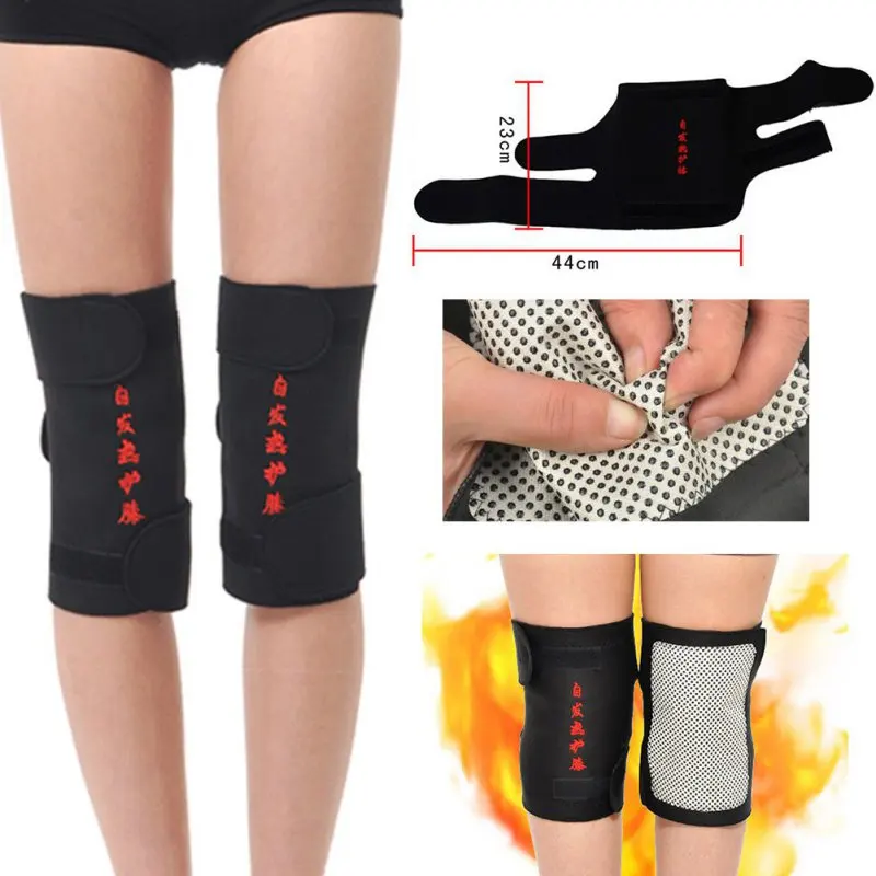 

2pc Tourmaline Health Care Magnetic Therapy Self-heating Knee Pads Professional Knee Support Protection Fitness Supply