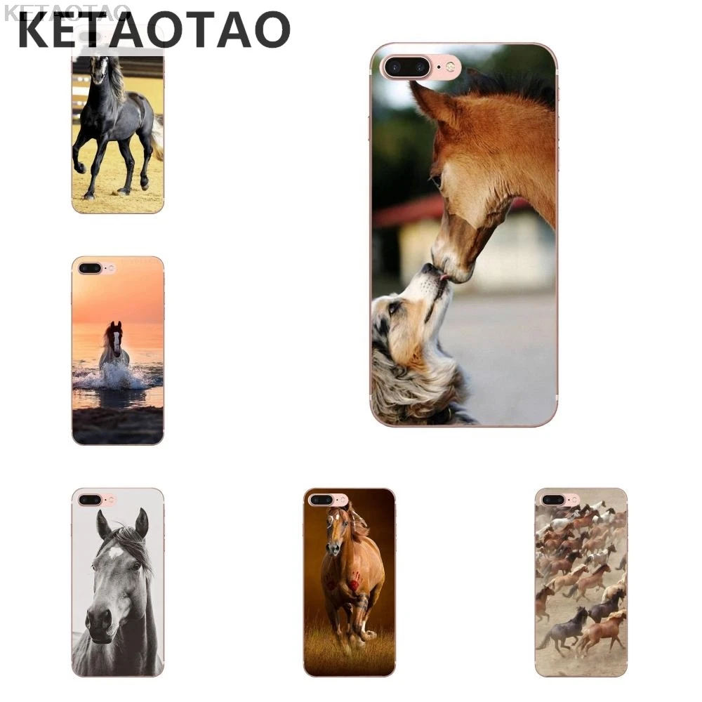 KETAOTAO Пони лошадь чехол для телефона s для iPhone 4S SE 5C 5S 6S 7 8 Plus X XS XR 11 Pro Чехол кристально чистый мягкий TPU чехол s