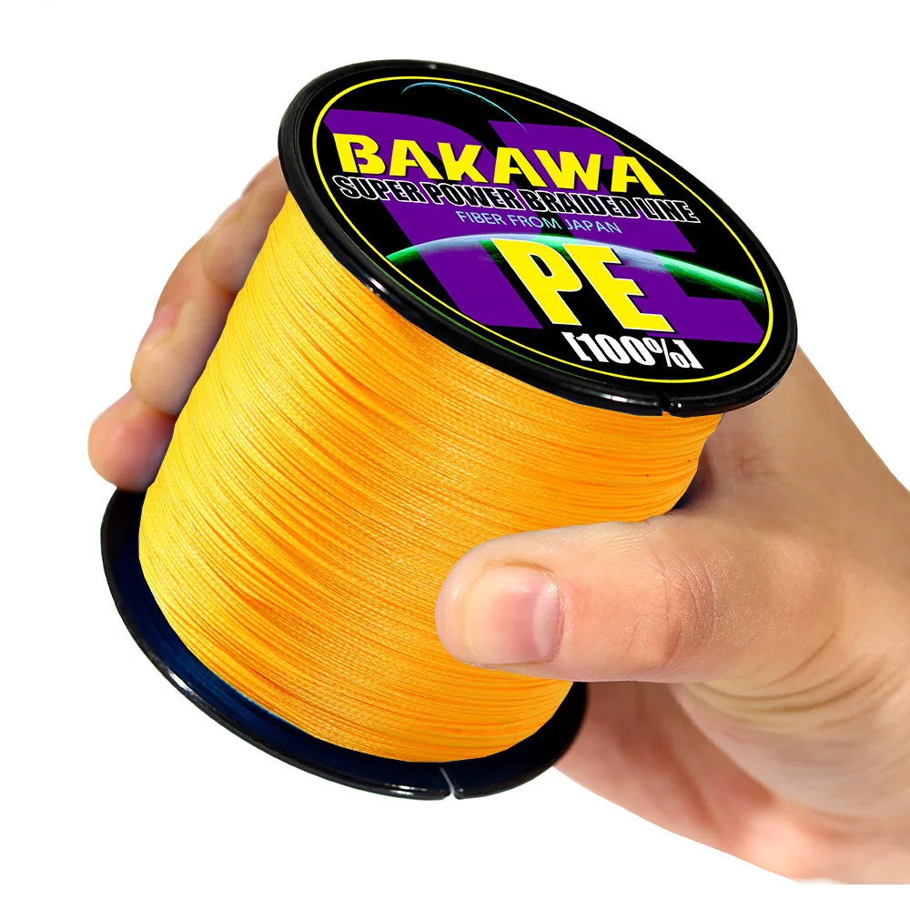 BAKAWA 300 м до 1000 8 нитей Супер Прочные 4 плетеные лески PE многонитевые для ловли карпа