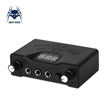 Привидение, паук, профессиональный черный двойной светодиодный дисплей, источник питания для татуажа, постоянный макияж для татуажа, комплекты для татуажа