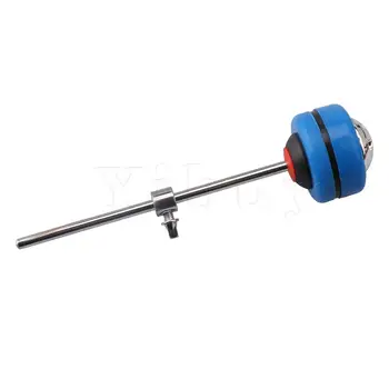 

Yibuy Blue 7.87x1.96inch Bass Drum Pedal Drum Foot Pedal Beater w/Metal Shaf