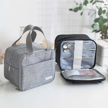 

2019 Lunch Food Bags Portable Insulated Thermal Cooler Lunch Box Handbag bolsa termica Bento Tote Storage Bag Case Picnic #C10