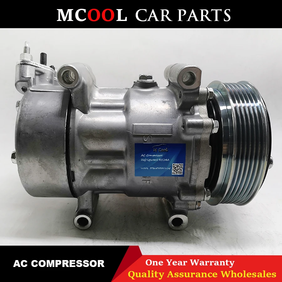 Для автомобилей Citroen Fiat ac компрессор для peugeot 206 307 6453LS 6453JL 6453JP 9646273380 9655191580 9684480480 9800822280
