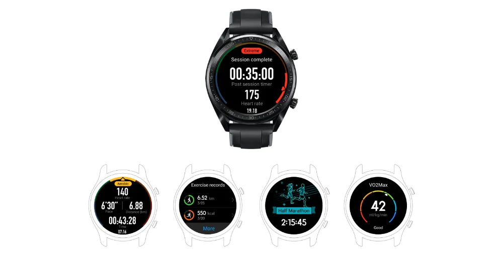 Global HUAWEI Watch GT, водонепроницаемые Смарт-часы Not2, трекер сердечного ритма, поддержка gps, спортивный трекер, умные часы для Android IOS