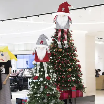 

Christmas Faceless Gnome Santa Xmas Tree Hanging Leg Ornament Doll Decoration For Home Navidad Pendant Gifts Happy New Year 2021