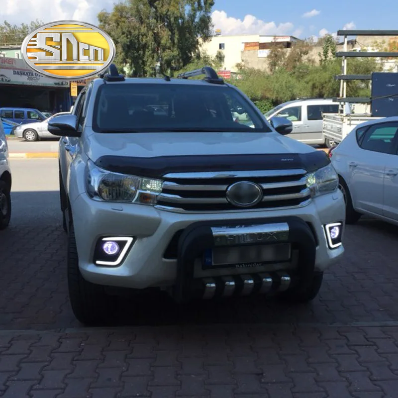 Для Toyota Hilux Revo Vigo 2015 2016 2 шт. Автомобильный светодиодный дневный ходовой