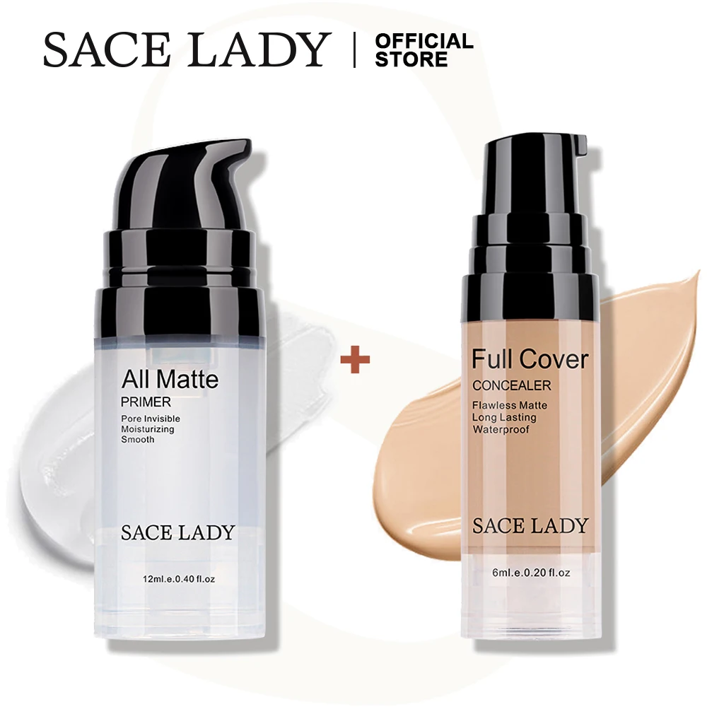 Основа для макияжа SACE LADY праймер лица матовая основа полное покрытие жидкий