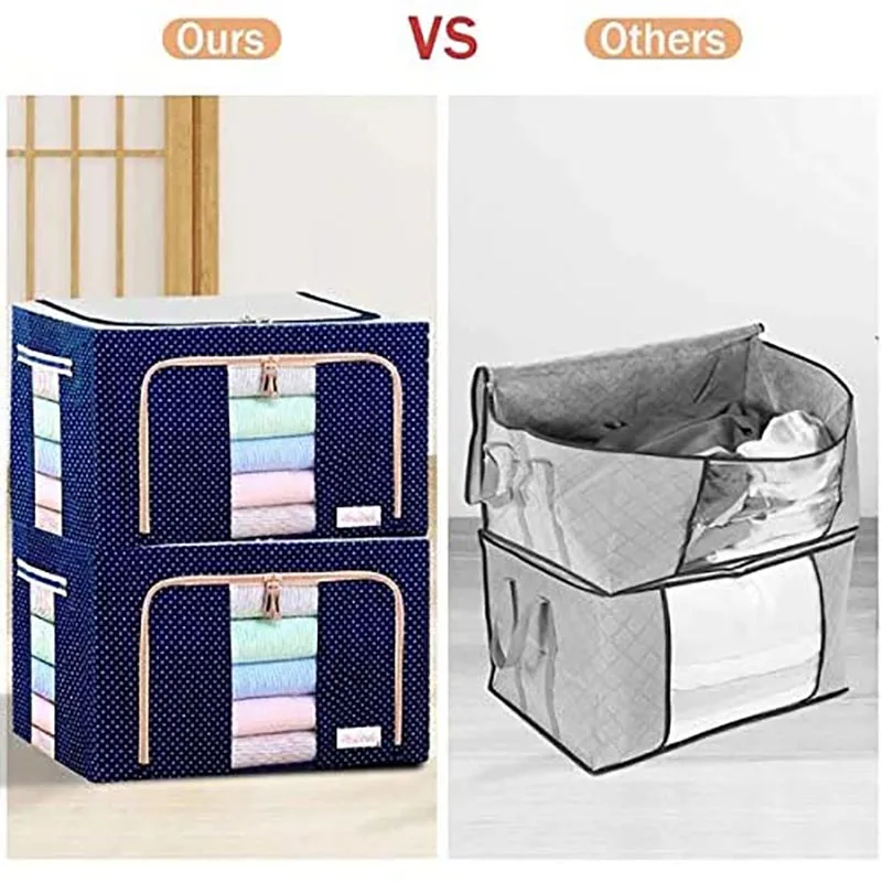 Caja de tela plegable para almacenamiento de ropa, organizador ...