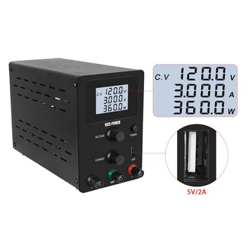 

Factory Price DC Variable Power Supply 120V 3A Switching Adjustable Power Source for Mobile Phone Repairing