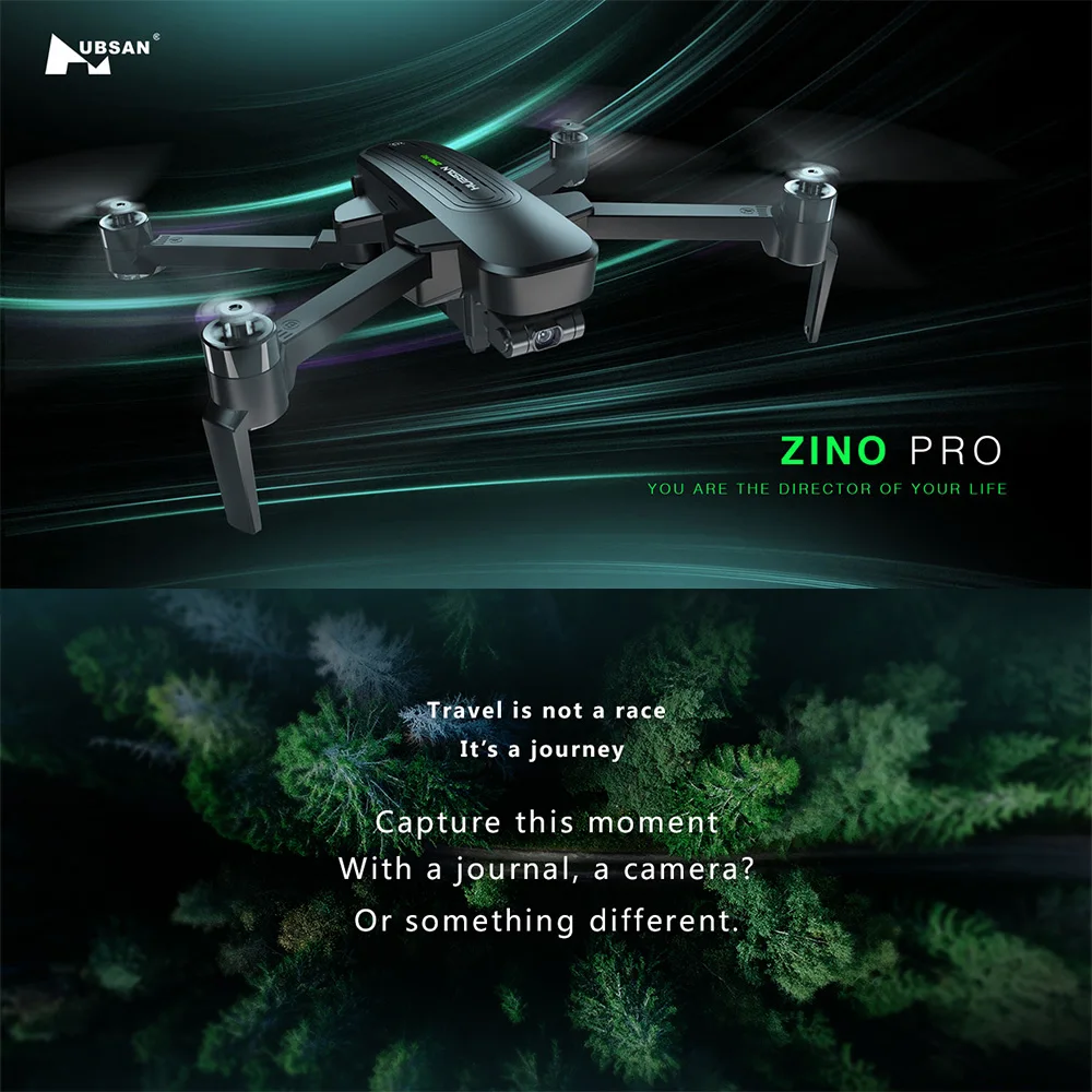 Hubsan Zino Pro gps, беспилотные летательные аппараты с Камера в формате 4K UHD, Drone 5G Wi-Fi 4 км радиоуправляемого летательного аппарата FPV 3-осевой карданный бесщеточный Квадрокоптер с дистанционным управлением