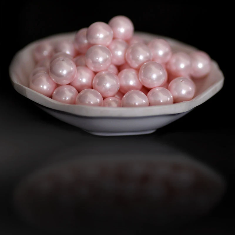10pcs Perforated 6mm/8mm/10mm/12mm Shell Pink Pearl Temperament Earring Beads For Bracelet Necklace Charm Jewelry Finding | Украшения и