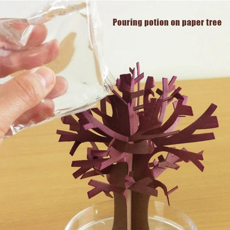 

Magic Growing Tree Paper Sakura Crystal Trees Desktop Cherry Blossom Toys In Stock