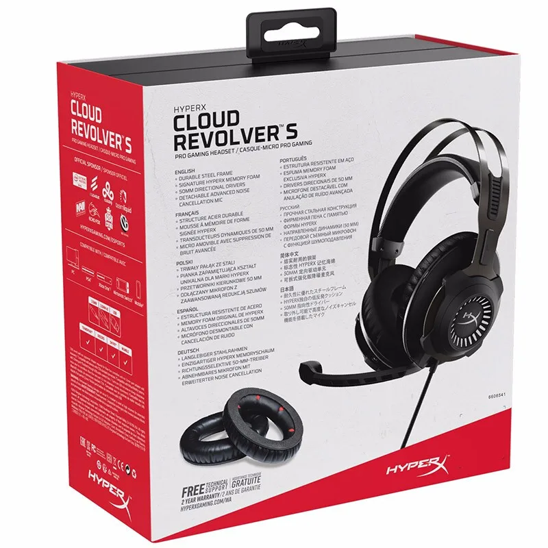 Игровая Проводная гарнитура kingston HyperX Cloud Revolver S со съемным микрофоном игровая
